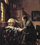VERMEER VAN DELFT, Jan The Astronomer et oil painting